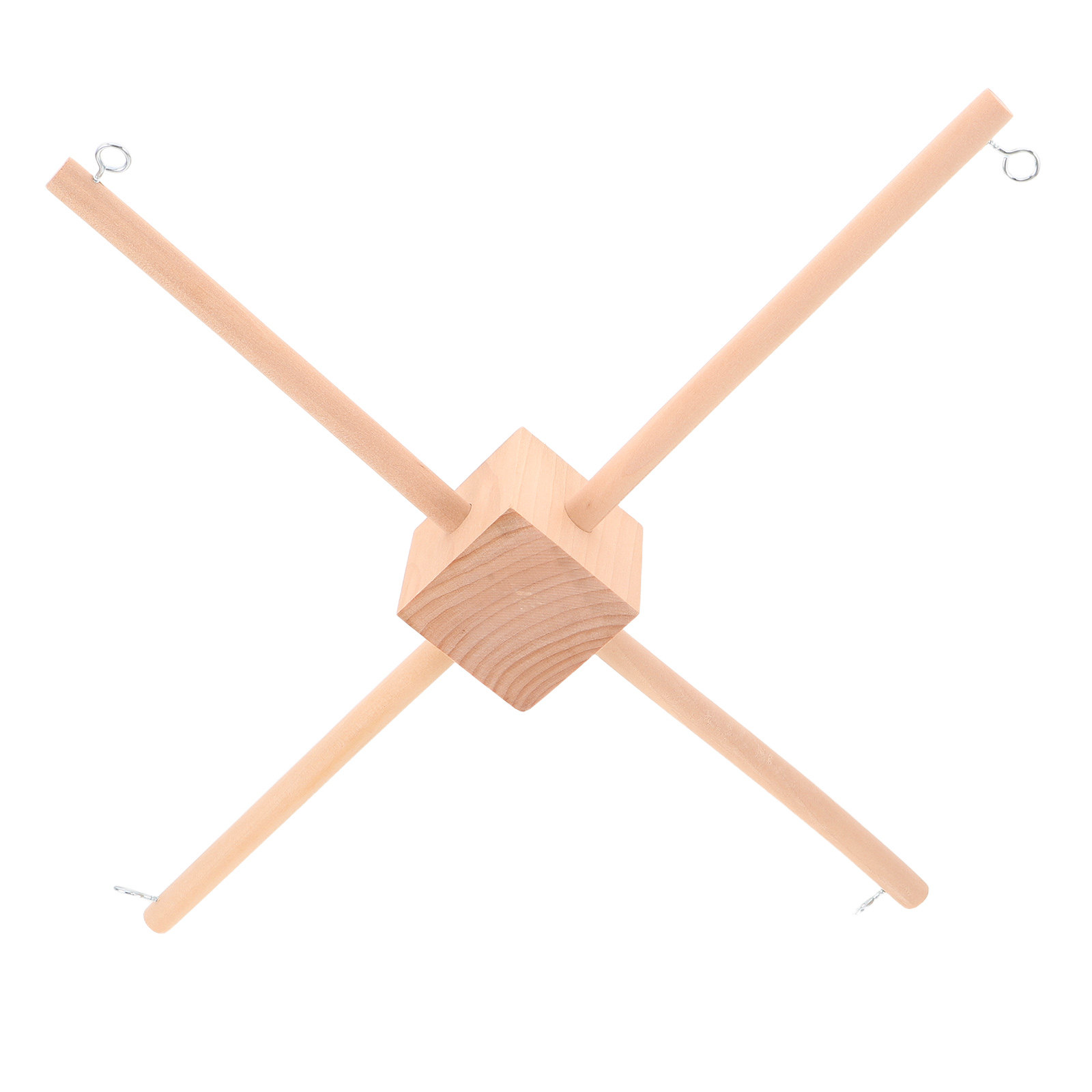 Baby Nursery - 1 Set Neutrales Babybett-Mobile-Gestell aus Holz,