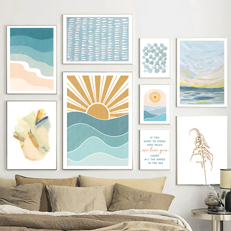 Baby Nursery Quotes - Sonnenaufgang, Sonnenuntergang, Strand, Ozean, Zitate, Wandkunst,