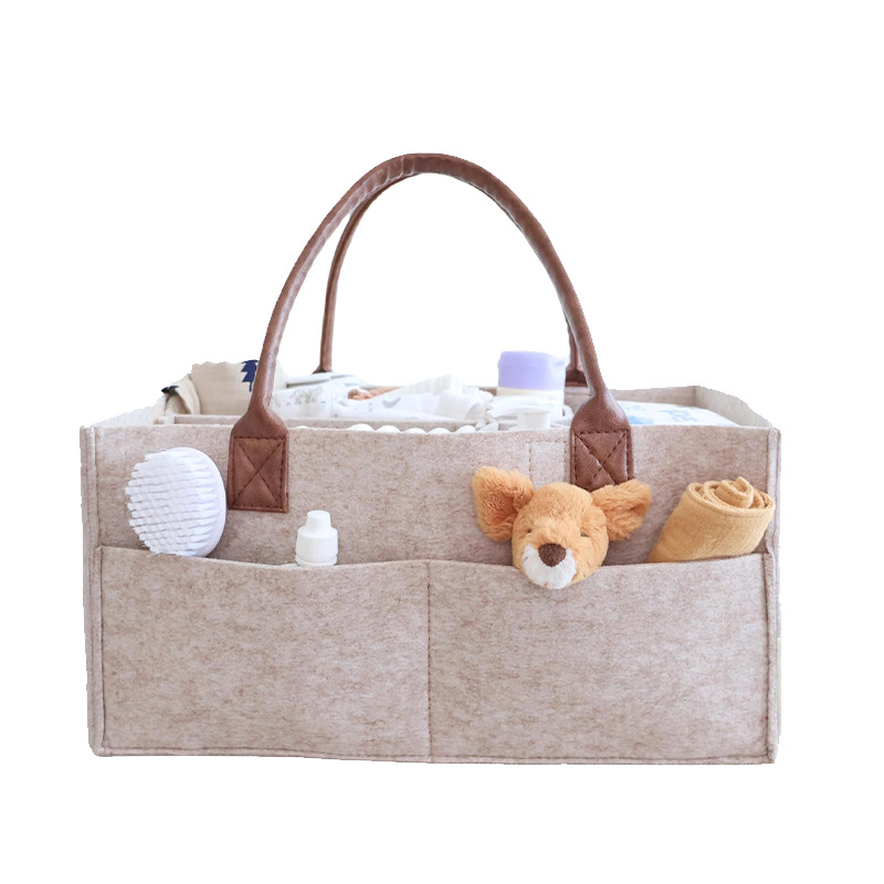 Baby Nursery Organizer - Baby Filz-Aufbewahrungskorb für Kinderzimmer, Wickeltasche mit