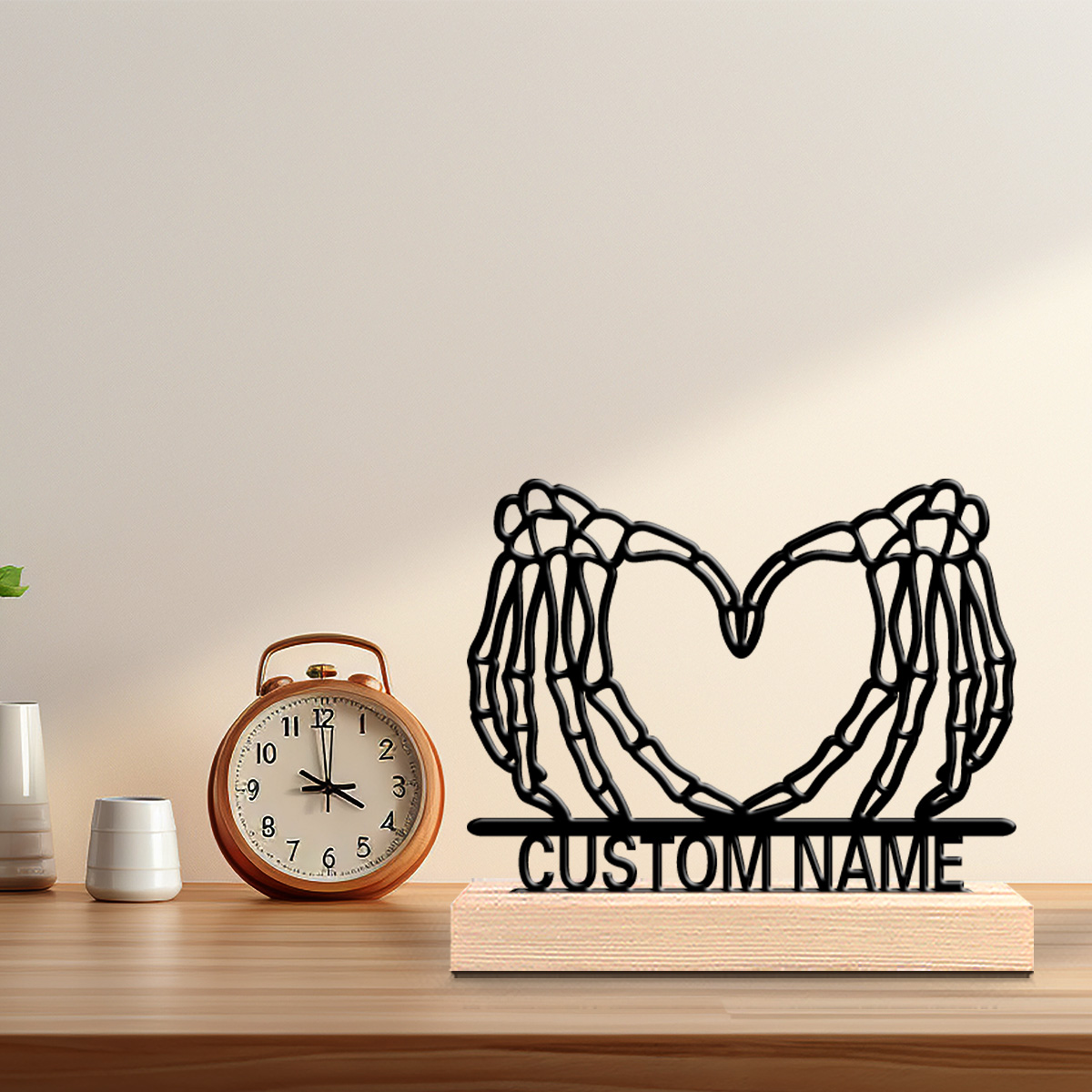 Baby Nursery - 1 Stück Niedliche Personalisierte Handgefertigte Herz-Geste