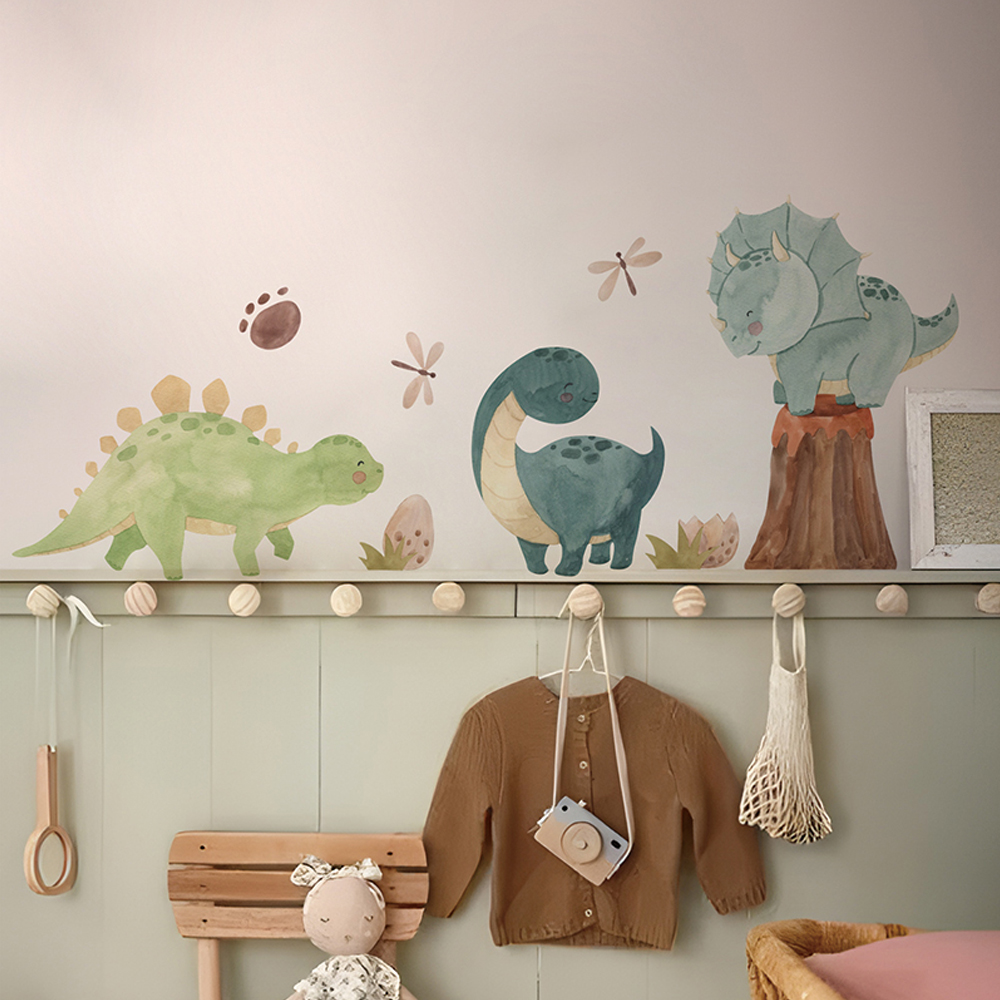 Baby Girl Nursery Quotes - Dinosaurier Wandt attoos, Dino Alphabet Wanda