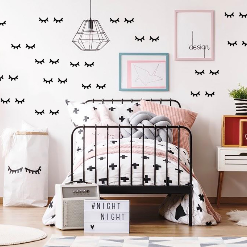Baby Girl Nursery Quotes - Kinder Zimmer Dekoration Wimpern Wand Aufkleber