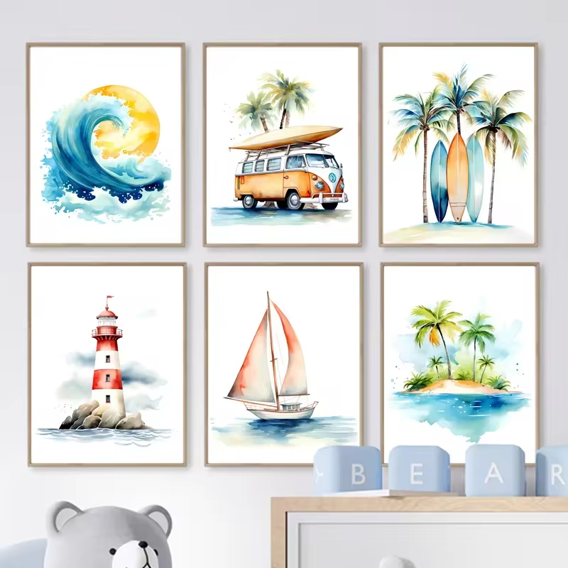 Surf Ocean Themen Kindergarten – Baby Nursery Ocean Theme Bewertung und Preis