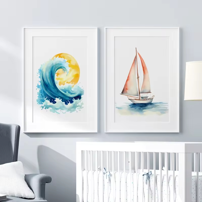 Surf Ocean Themen Kindergarten – Baby Nursery Ocean Theme Bewertung und Preis