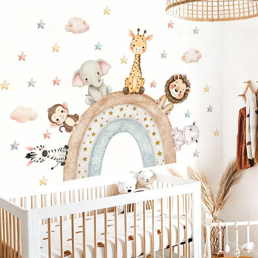 Dschungeltiere Wandaufkleber f – Baby Nursery Jungle Wallpaper Bewertung und Preis