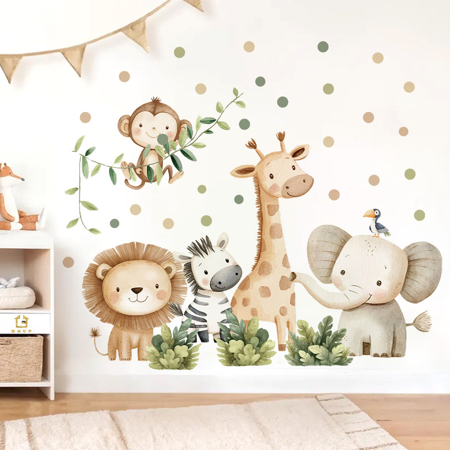 Dschungeltiere Wandaufkleber f – Baby Nursery Jungle Wallpaper Bewertung und Preis