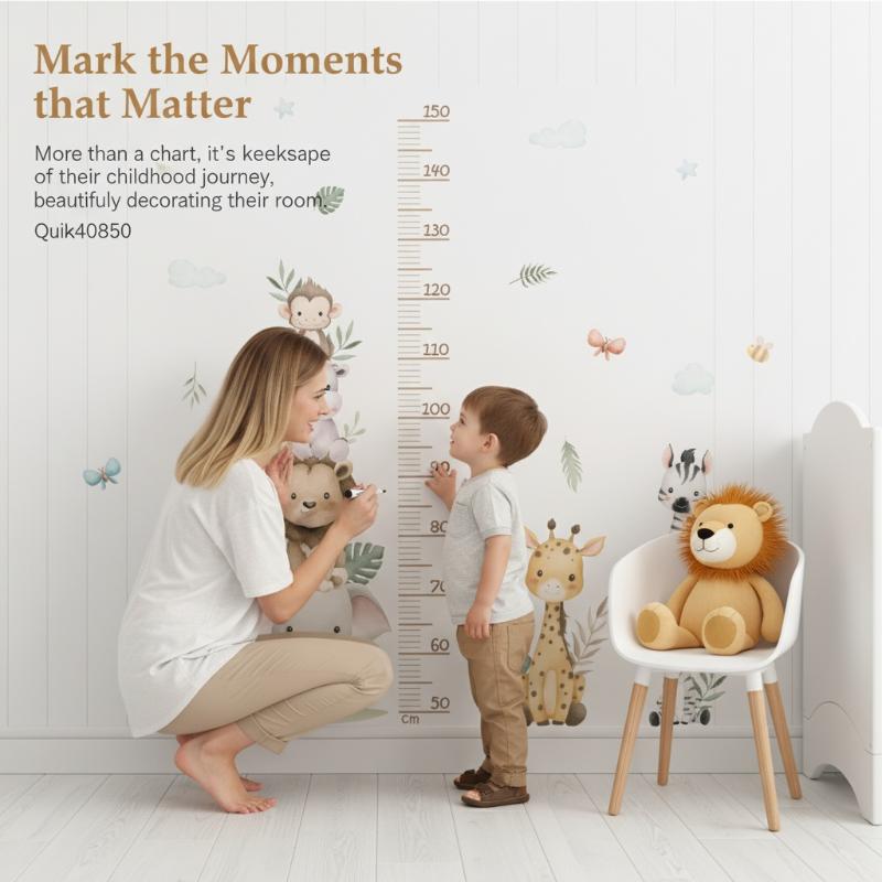 Neue Wachstumstabelle für Kind – Baby Nursery Jungle Wallpaper Bewertung und Preis