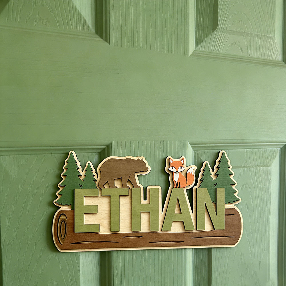 Personalisiertes Holzschild mi – Baby Nursery Bewertung und Preis