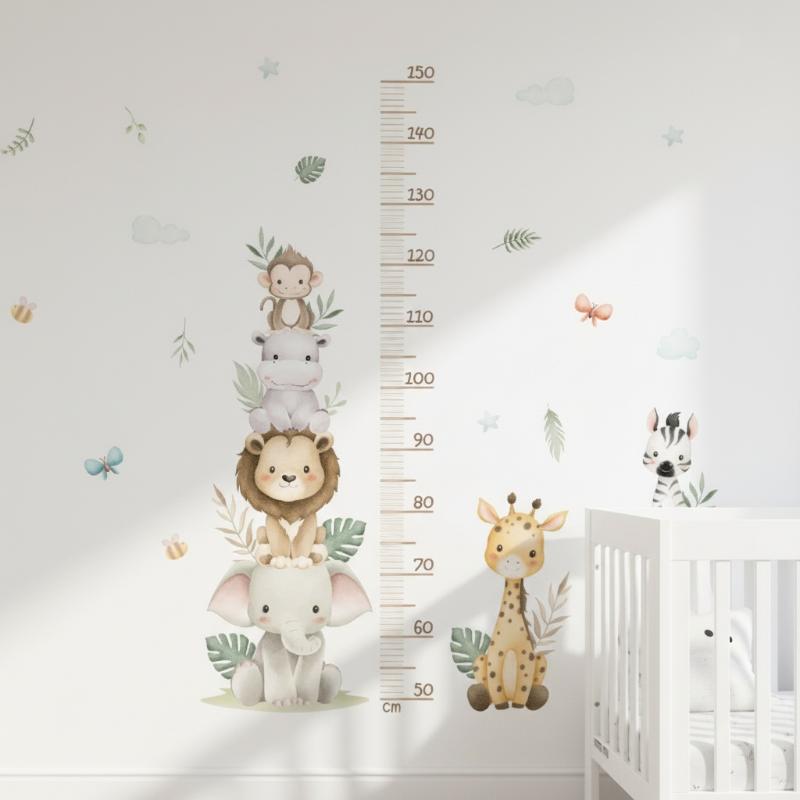 Wachstumstabelle-Aufkleber für – Baby Nursery Jungle Wallpaper Bewertung und Preis