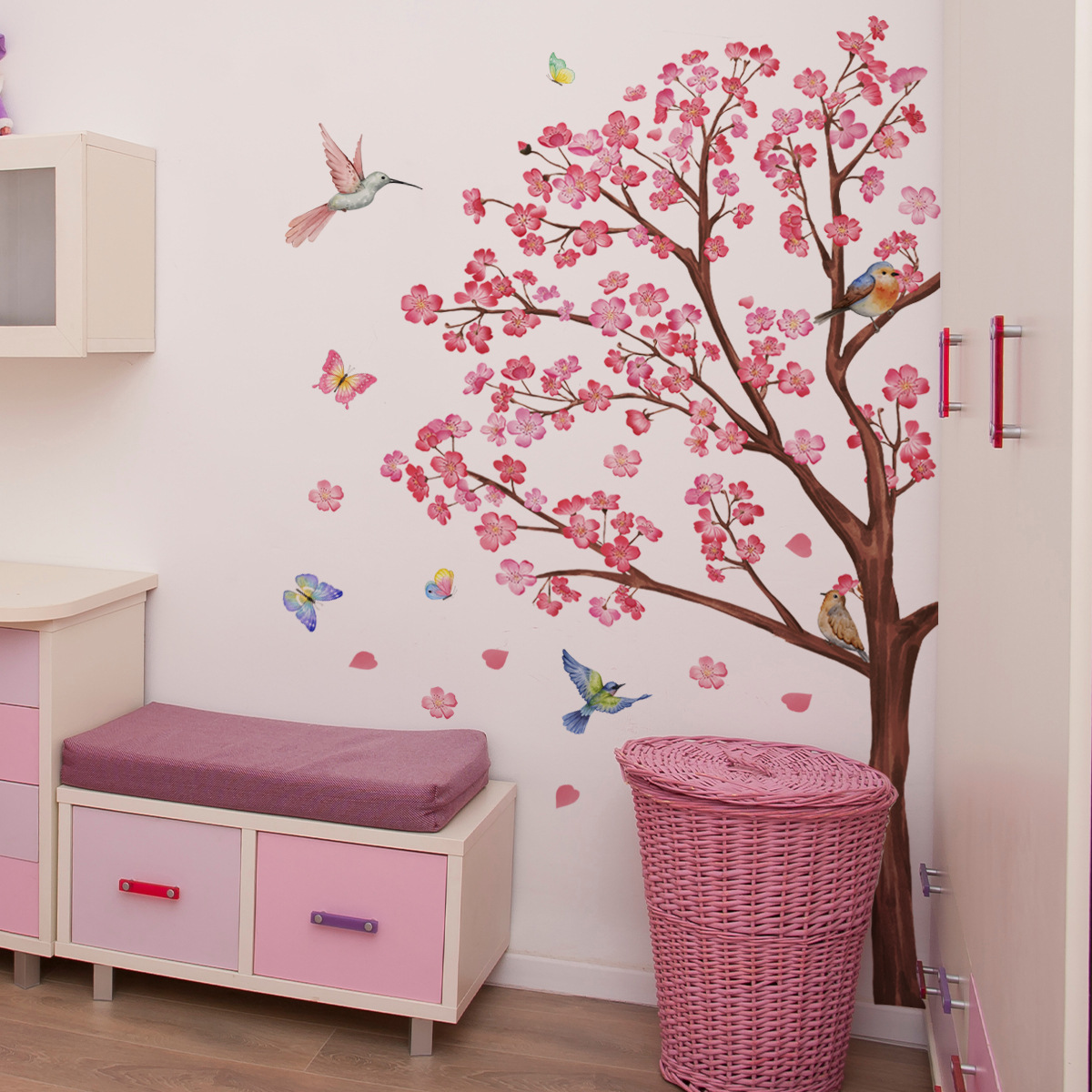 Aquarell Vogel Blume Wandaufkl – Baby Girl Nursery Quotes Bewertung und Preis