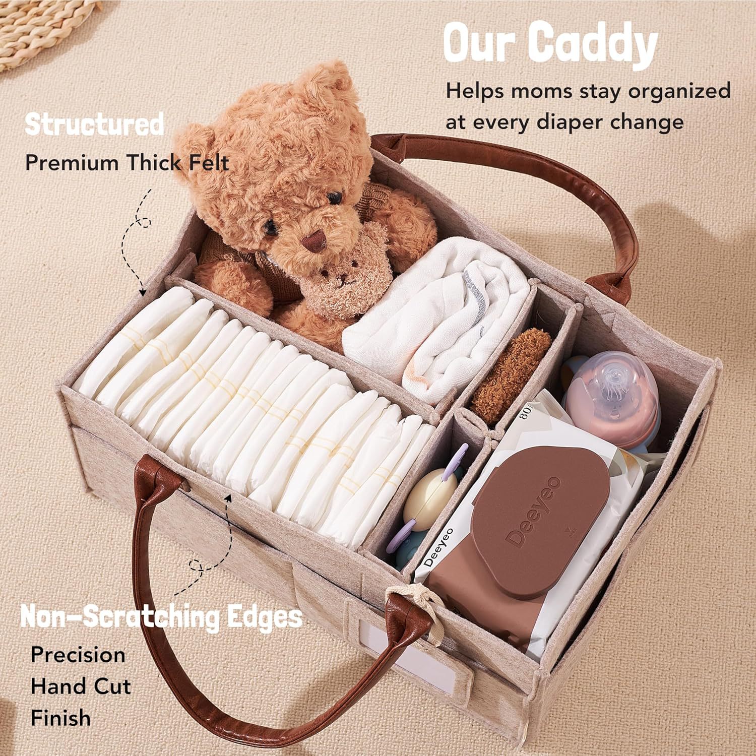 Baby Filz-Aufbewahrungskorb fü – Baby Nursery Organizer Bewertung und Preis