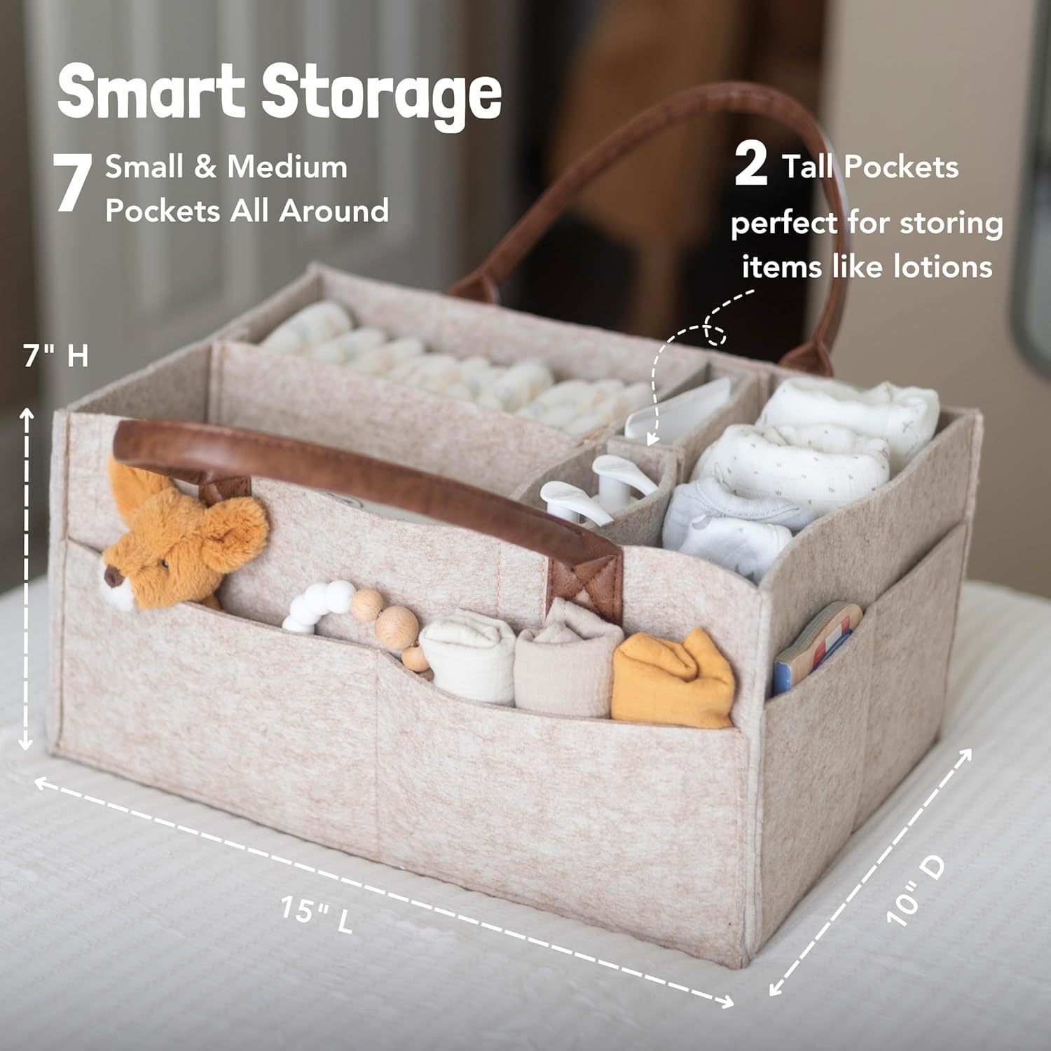 Baby Filz-Aufbewahrungskorb fü – Baby Nursery Organizer Bewertung und Preis