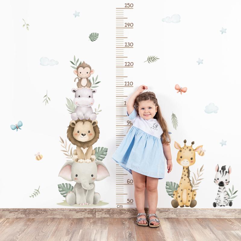 Wachstumstabelle-Aufkleber für – Baby Nursery Jungle Wallpaper Bewertung und Preis