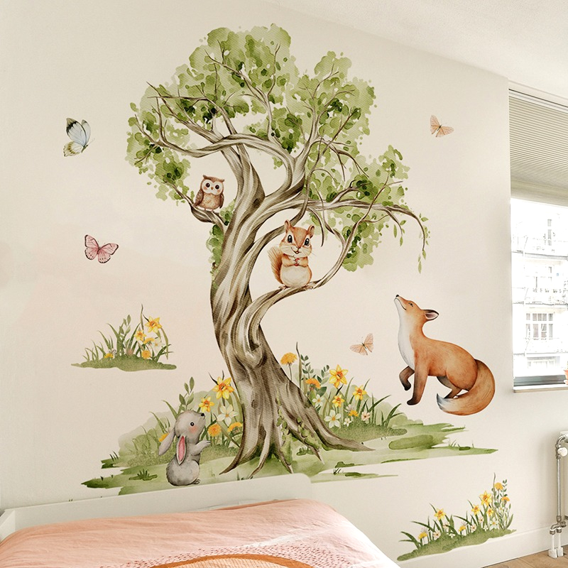 Wandaufkleber mit Aquarell-Wal – Baby Nursery Jungle Wallpaper Bewertung und Preis