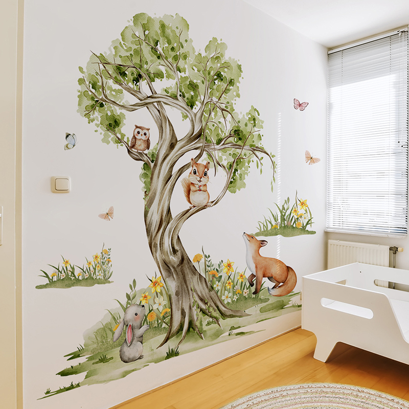 Wandaufkleber mit Aquarell-Wal – Baby Nursery Jungle Wallpaper Bewertung und Preis