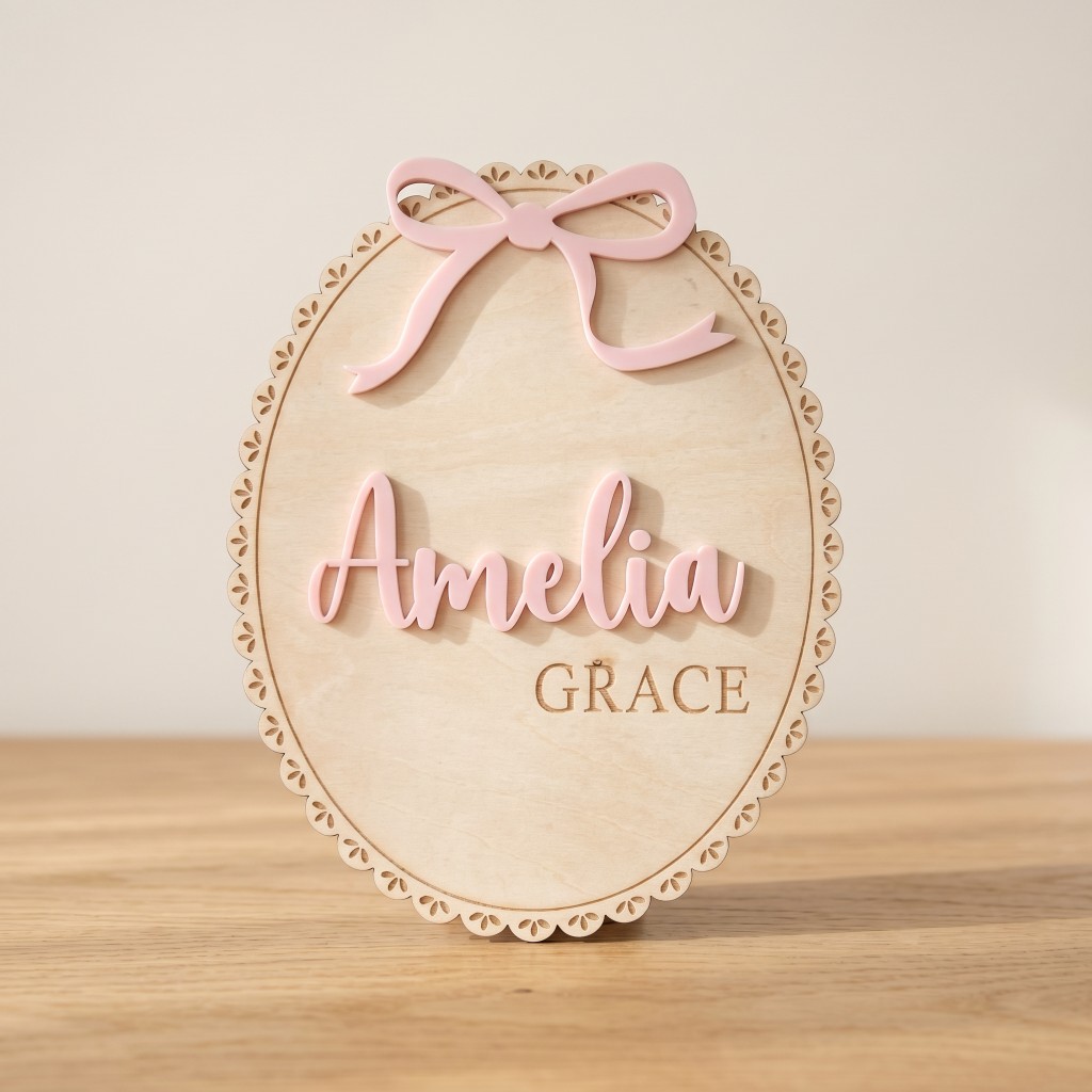 1 Stück Personalisierte Holz-N – Baby Nursery Bewertung und Preis