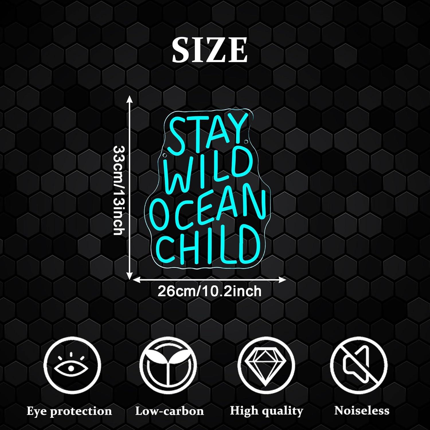 Stay Wild Ocean Child Neon-Sch – Baby Nursery Ocean Theme Bewertung und Preis