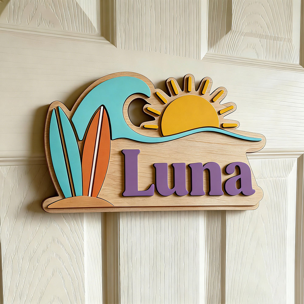 Personalisiertes Strandwellen- – Baby Nursery Bewertung und Preis