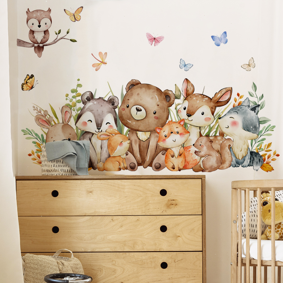 Cartoon Dschungel Tiere Wandau – Baby Nursery Jungle Wallpaper Bewertung und Preis