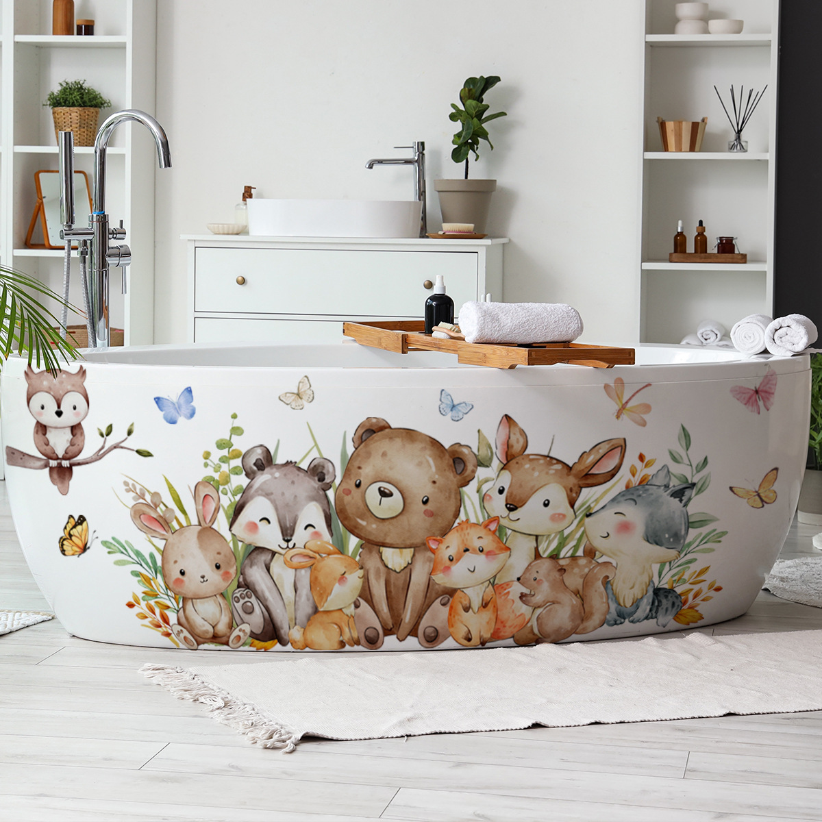 Cartoon Dschungel Tiere Wandau – Baby Nursery Jungle Wallpaper Bewertung und Preis