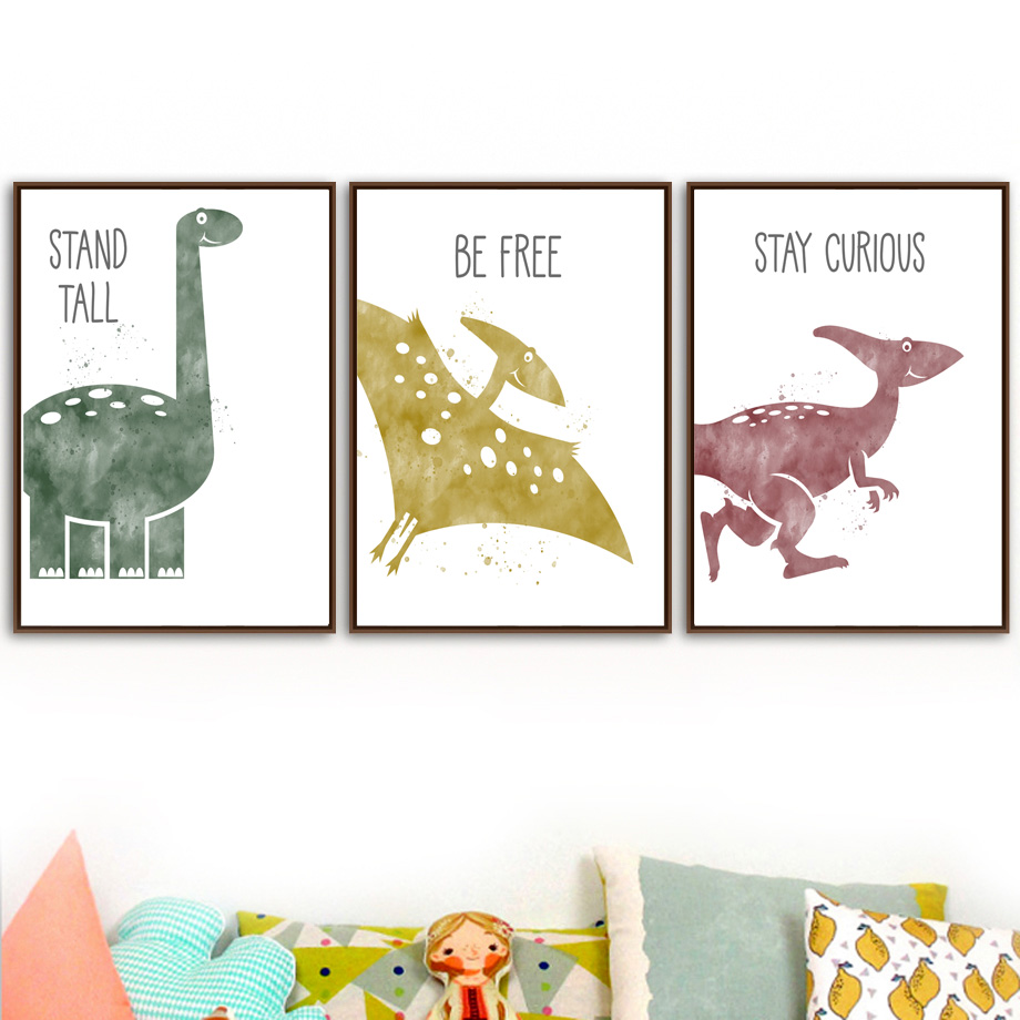 Nette Dinosaurier Cartoon Tier – Baby Nursery Quotes Bewertung und Preis